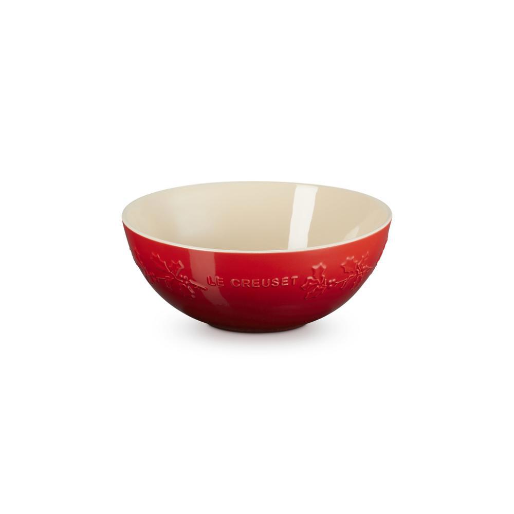 Le Creuset Stoneware Holly Serving Bowl 25cm